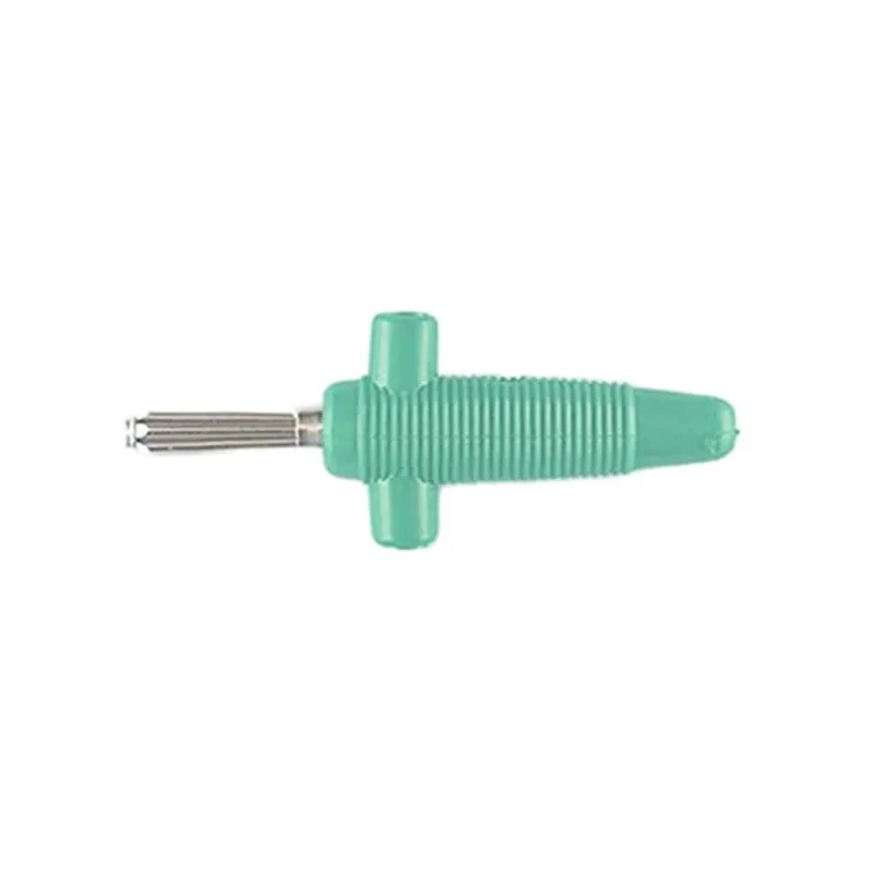 Hirschmann Test & Measurement Green Male Banana Plug 4 mm Connector Solder Termination 60V dc 30A Nickel Plating 931667104
