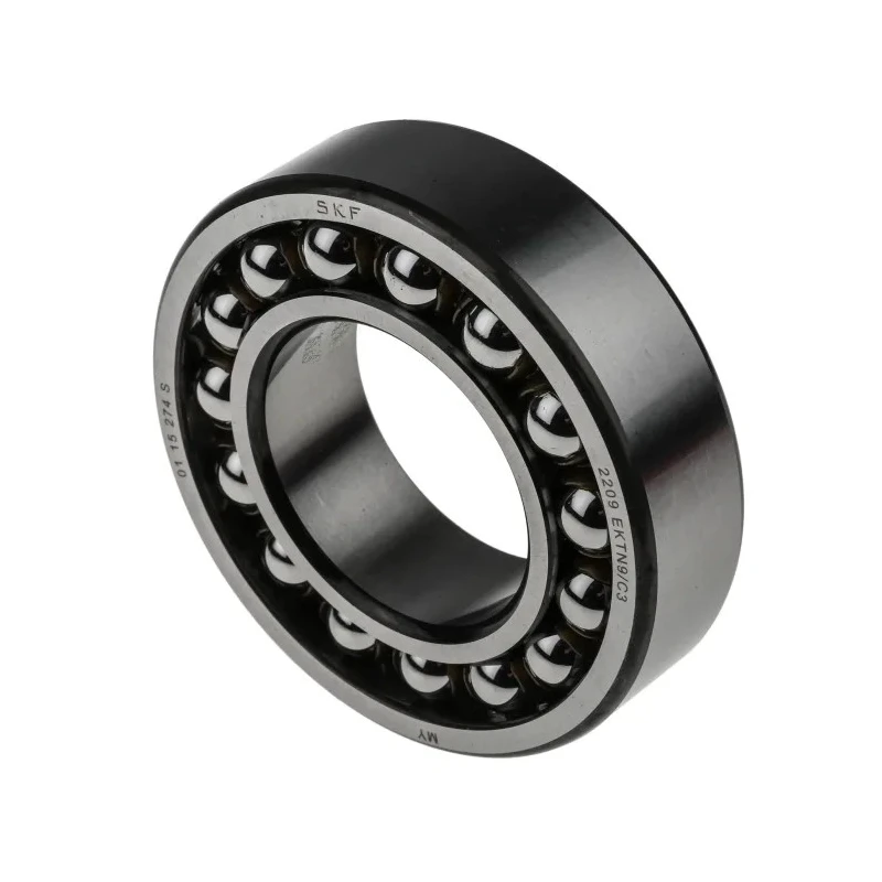 SKF Self-Aligning Ball Bearing 45 mm Inside Diameter 85 mm Outside Diameter 2 Row Non-Metallic Cage Open End 2209 EKTN9/C3