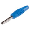 Hirschmann Test & Measurement Blue Male Banana Plug 4 mm Connector 30 V AC, 60 V DC, 30 A Nickel 930047102