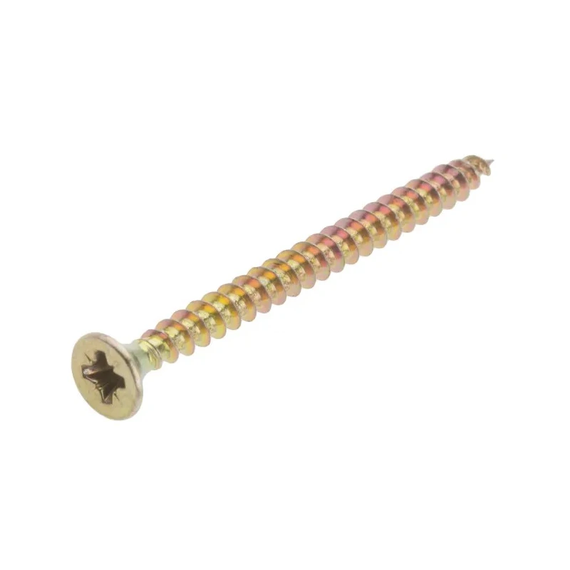 RS PRO Pozidriv Countersunk Steel Wood Screw, Passivated Zinc Plated, 4 mm Thread 50 mm Length 263-1870