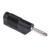 RS PRO Black Male Banana Plug 4 mm Connector Screw Termination 60V dc 30A Nickel Plating 930729100