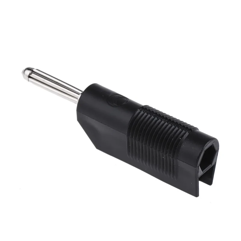 RS PRO Black Male Banana Plug 4 mm Connector Screw Termination 60V dc 30A Nickel Plating 930729100