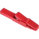 Hirschmann Test & Measurement Red Crocodile Clip, Insulated Polypropylene, Brass Contact, 25A, 9.5mm Jaw Opening 932146101