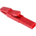 Hirschmann Test & Measurement Red Crocodile Clip, Insulated Polypropylene, Brass Contact, 25A, 9.5mm Jaw Opening 932146101