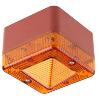 e2s Amber Beacon 230V AC/DC Flashing Surface Mount Xenon Bulb IP66 