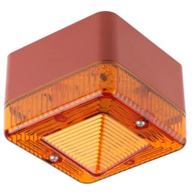 e2s Amber Beacon 230V AC/DC Flashing Surface Mount Xenon Bulb IP66 