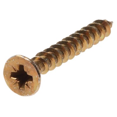 RS PRO Pozidriv Countersunk Steel Wood Screw Passivated Zinc Plated 5 mm Thread 40 mm Length 263-1937