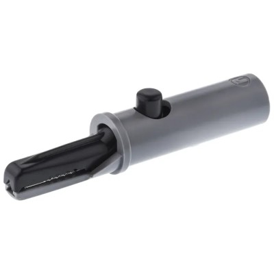 Hirschmann Test & Measurement Black Crocodile Clip Brass Contact 6A Insulated 930126100