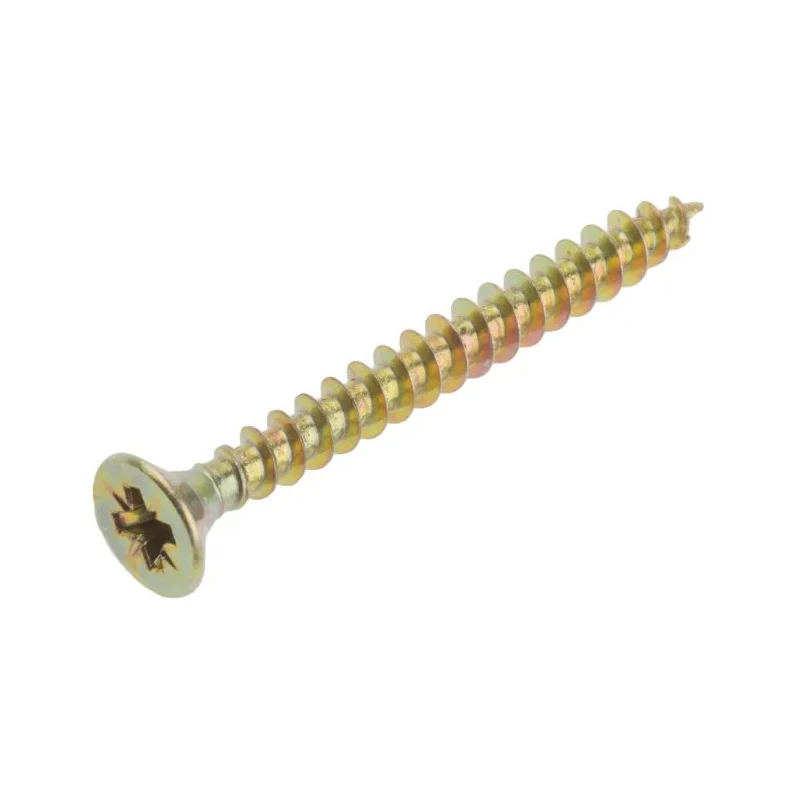 RS PRO Pozidriv Countersunk Steel Wood Screw Passivated Zinc Plated 4 mm Thread 40 mm Length 263-1864