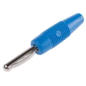 Hirschmann Test & Measurement Blue Male Banana Plug 4 mm Connector Screw Termination 60V dc 16A Nickel Plating 930046102