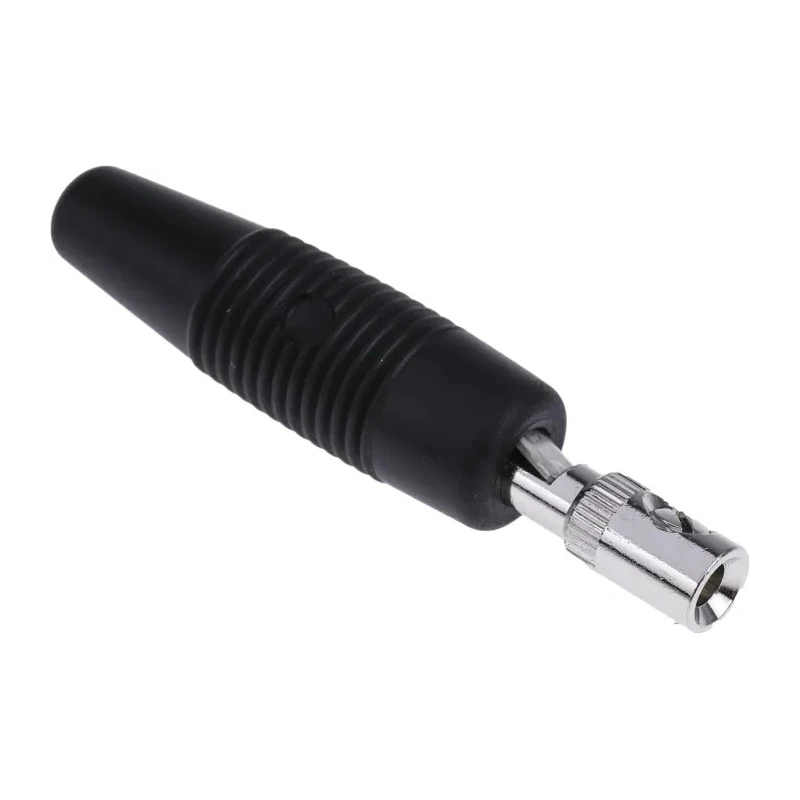 Hirschmann Test & Measurement Black Male Banana Plug 4 mm Connector Screw Termination 30 V AC 60 V DC 16 A Nickel 930046100