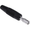 Hirschmann Test & Measurement Black Male Banana Plug 4 mm Connector Screw Termination 30 V AC 60 V DC 16 A Nickel 930046100