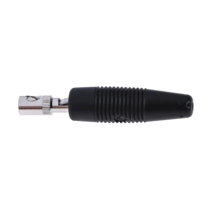 Hirschmann Test & Measurement Black Male Banana Plug 4 mm Connector Screw Termination 30 V AC 60 V DC 16 A Nickel 930046100