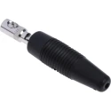 Hirschmann Test & Measurement Black Male Banana Plug 4 mm Connector Screw Termination 30 V AC 60 V DC 16 A Nickel 930046100