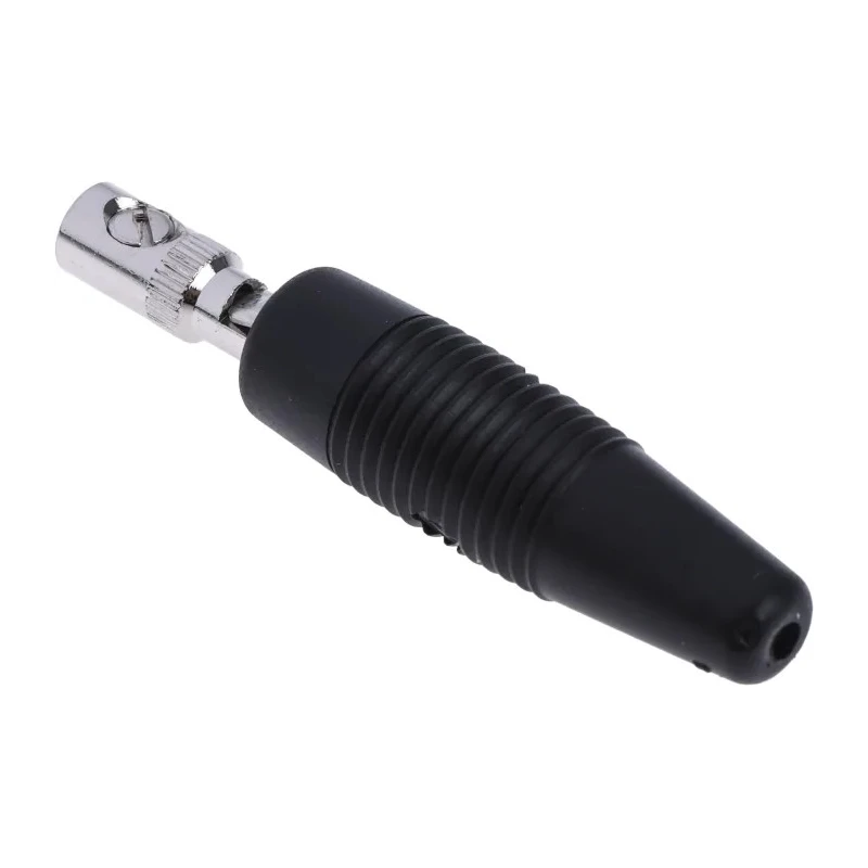 Hirschmann Test & Measurement Black Male Banana Plug 4 mm Connector Screw Termination 30 V AC 60 V DC 16 A Nickel 930046100