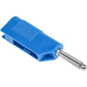 RS PRO Hirschmann Test & Measurement Blue Male Banana Plug 4 mm Connector Screw Termination 60V dc 30A Nickel 930729102
