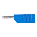 RS PRO Hirschmann Test & Measurement Blue Male Banana Plug 4 mm Connector Screw Termination 60V dc 30A Nickel 930729102