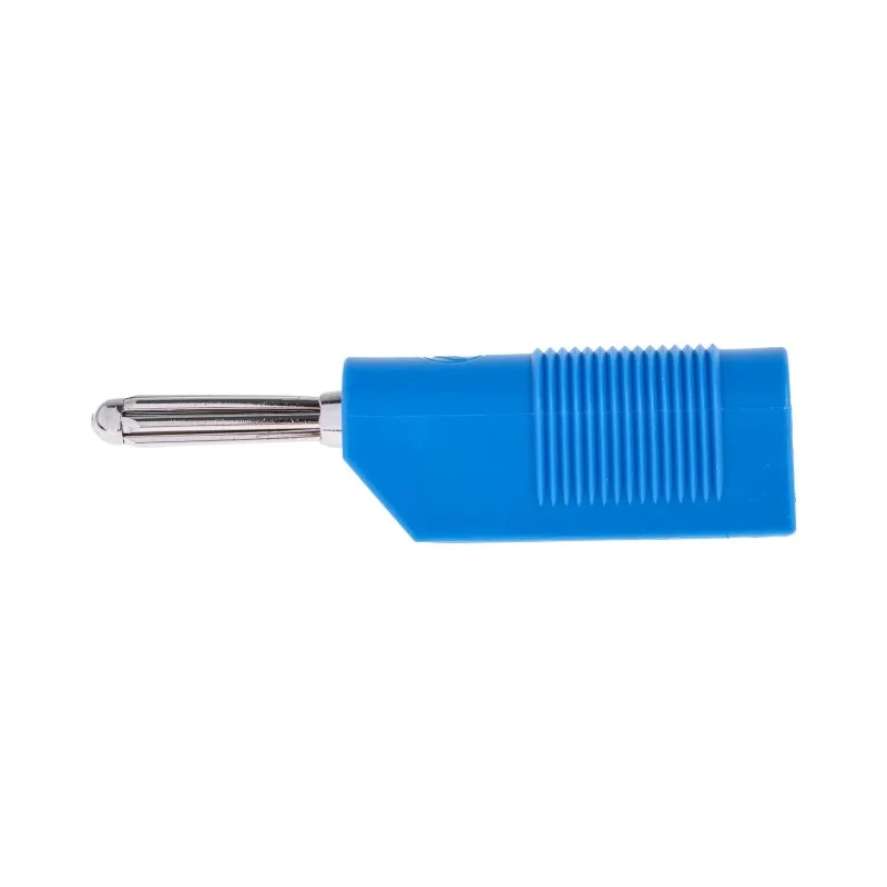RS PRO Hirschmann Test & Measurement Blue Male Banana Plug 4 mm Connector Screw Termination 60V dc 30A Nickel 930729102