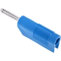 RS PRO Hirschmann Test & Measurement Blue Male Banana Plug 4 mm Connector Screw Termination 60V dc 30A Nickel 930729102