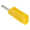RS PRO Yellow Male Banana Plug 4 mm Connector Screw Termination 60V dc 30A Nickel Plating 930729103