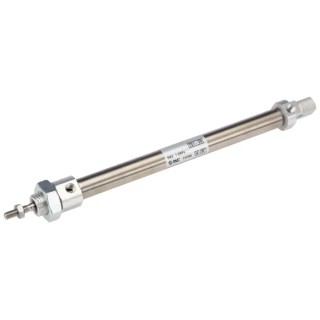 SMC Pneumatic Piston Rod Cylinder Double Acting Aluminium Alloy Body 100mm Stroke CD85