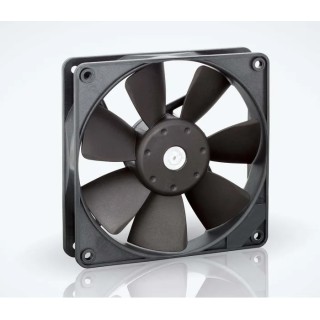 ebm-papst 4400 F Series Compact DC Axial Fan 24V dc, 3.2W Power, 140 m³/h Airflow, 2400 rpm Speed, Ball Bearing, IP20 