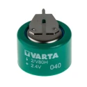 Varta 2.4 V Nickel Metal Hydride Button Rechargeable Battery, 80 mAh 55608602059
