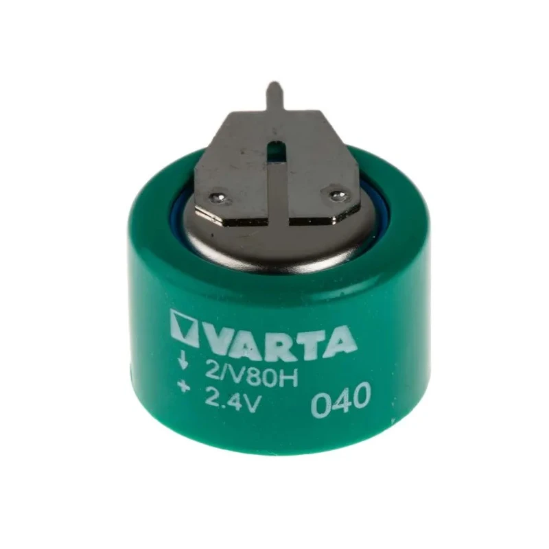 Varta 2.4 V Nickel Metal Hydride Button Rechargeable Battery, 80 mAh 55608602059