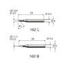 Ersa 3 mm Hoof 54 mm Soldering Iron Tip for use with Multitip C15, Tip 260 162LD/SB