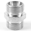 Parker Hydraulic Fitting Male Metric 90°, Steel Zinc Plated, 12 mm Hose ID G12LCF