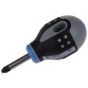 Bahco Stubby Screwdriver PZ2 Tip 25 mm Blade Bi-Material Handle Alloy Steel Blade BE-8802