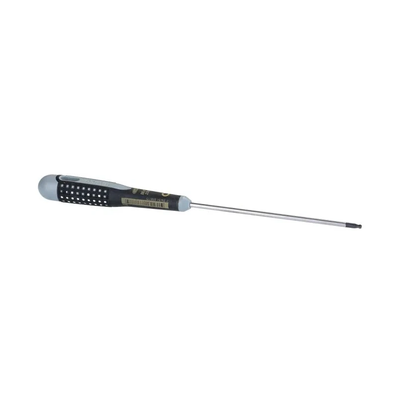Bahco Standard Screwdriver with 2.5 mm Tip, 100 mm Blade Length, Ergonomic Bi-Material Handle, Alloy Steel Blade BE-8725