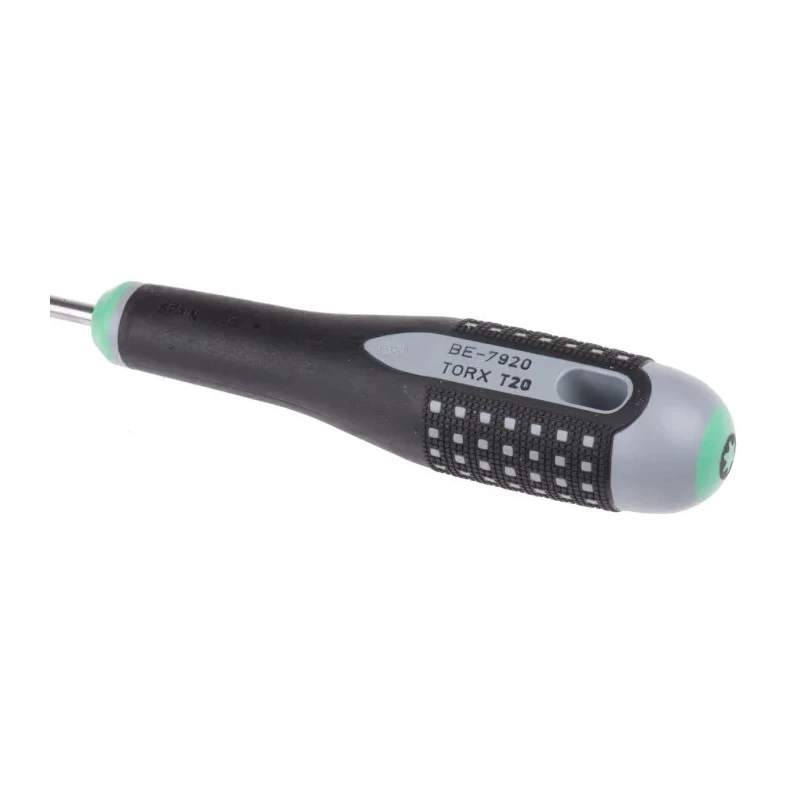 Bahco Standard Screwdriver with Bi-Material Handle, T20 Tip, 100 mm Alloy Steel Blade, 222 mm Overall Length BE-7920