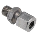 Parker Hydraulic Fitting Male G Thread, 90 Degree Angle, Steel Zinc Plated, 10 mm Hose ID GE10LREDCF