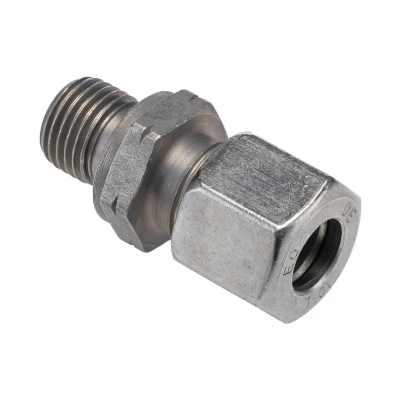 Parker Hydraulic Fitting Male G Thread, 90 Degree Angle, Steel Zinc Plated, 10 mm Hose ID GE10LREDCF