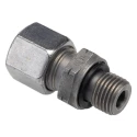 Parker Hydraulic Fitting Male G Thread, 90 Degree Angle, Steel Zinc Plated, 10 mm Hose ID GE10LREDCF