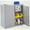 RS PRO 2 Door Mild Steel Grey Tool Locker 984 mm x 915 mm x 505 mm 263-8180