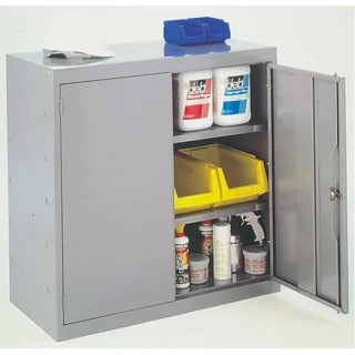 RS PRO 2 Door Mild Steel Grey Tool Locker 984 mm x 915 mm x 505 mm 263-8180