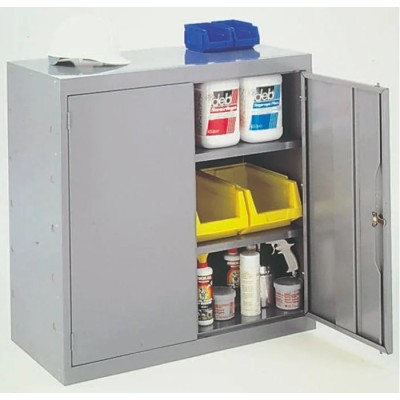 RS PRO 2 Door Mild Steel Grey Tool Locker 984 mm x 915 mm x 505 mm 263-8180