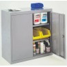 RS PRO 2 Door Mild Steel Grey Tool Locker 984 mm x 915 mm x 505 mm 263-8180