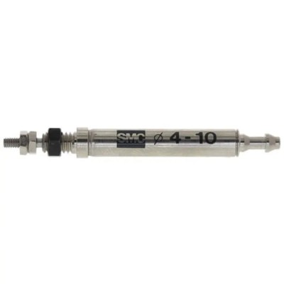SMC 10 mm Pneumatic Piston Rod Cylinder CJ1 Series Single Acting Spring Retracting Non-Lubricated CJ1B4-10SU4