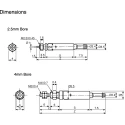 SMC 10 mm Pneumatic Piston Rod Cylinder CJ1 Series Single Acting Spring Retracting Non-Lubricated CJ1B4-10SU4