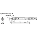SMC 10 mm Pneumatic Piston Rod Cylinder CJ1 Series Single Acting Spring Retracting Non-Lubricated CJ1B4-10SU4
