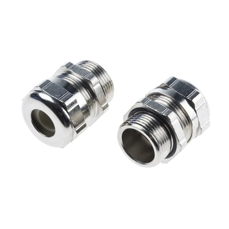ABB Metallic Nickel Plated Brass Cable Gland M25 Thread, 6 mm Min., 11 mm Max., IP68 264-7358