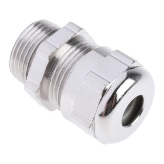 ABB Metallic Nickel Plated Brass Cable Gland M20 Thread, 6 mm Min., 9 mm Max., IP68 264-7320