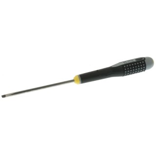Bahco Standard Slotted Screwdriver, 100 mm Blade Length, 222 mm Overall Length, Bi-Material Ergonomic Handle, Alloy BE-8040