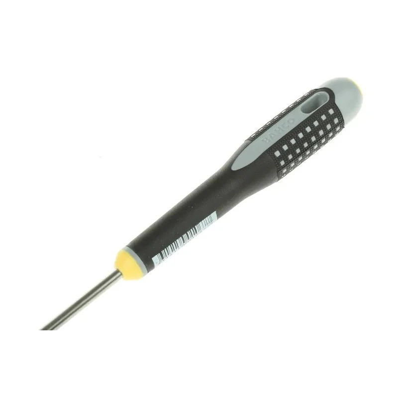 Bahco Standard Slotted Screwdriver, 100 mm Blade Length, 222 mm Overall Length, Bi-Material Ergonomic Handle, Alloy BE-8040