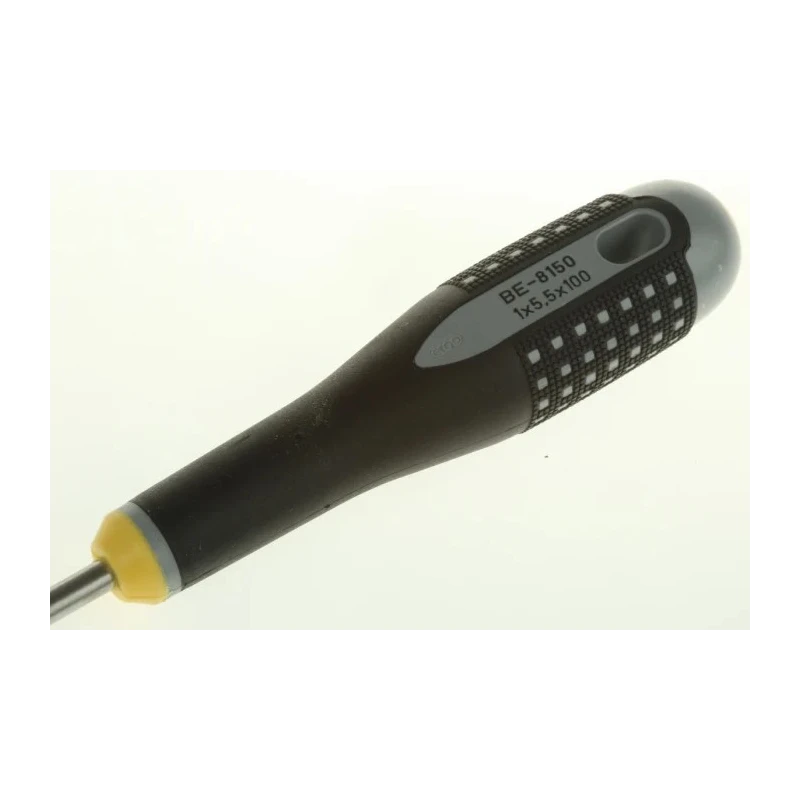 Bahco Standard Insulated Screwdriver, 100 mm Alloy Steel Blade, 222 mm Overall Length BE-8150