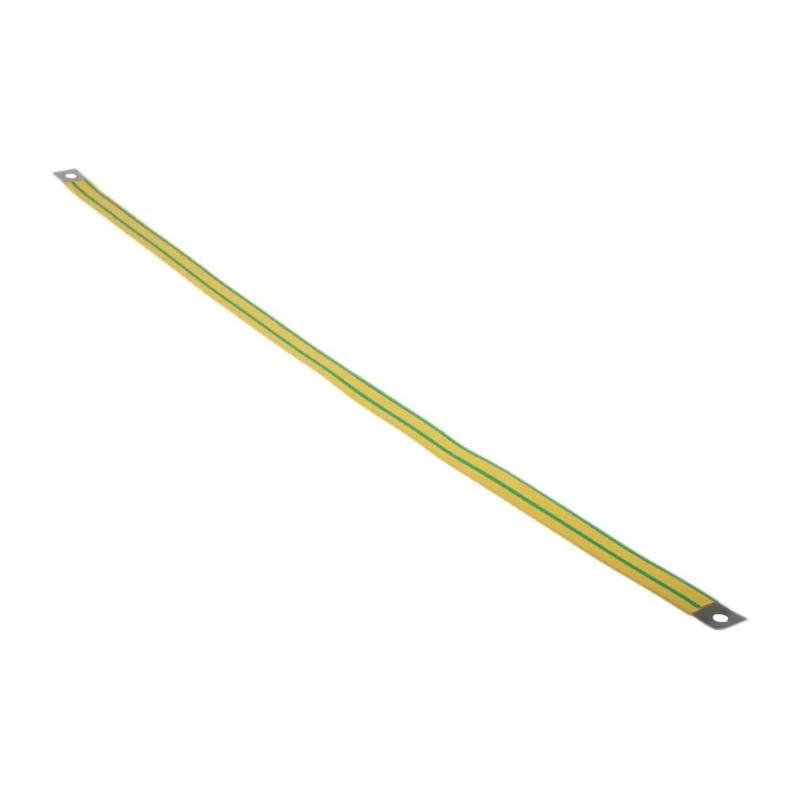 RS PRO Insulated Copper Earthing Strap with Green and Yellow Sleeve, Flat Tinned Copper, 457 x 13 mm, UL and RoHS 264-9253