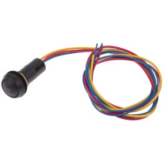 ITW Switches 59 Series Illuminated Miniature Push Button Switch, Momentary, Panel Mount, 13.6 mm Cutout, SPST, Red 59-531R